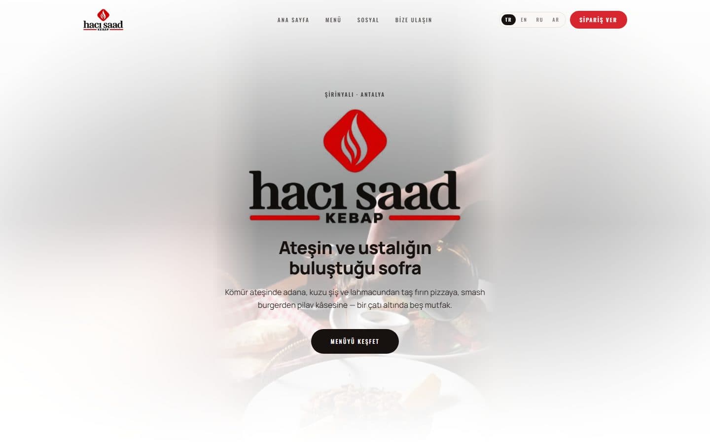 Hacı Saad Kebap sitesi, masaüstü