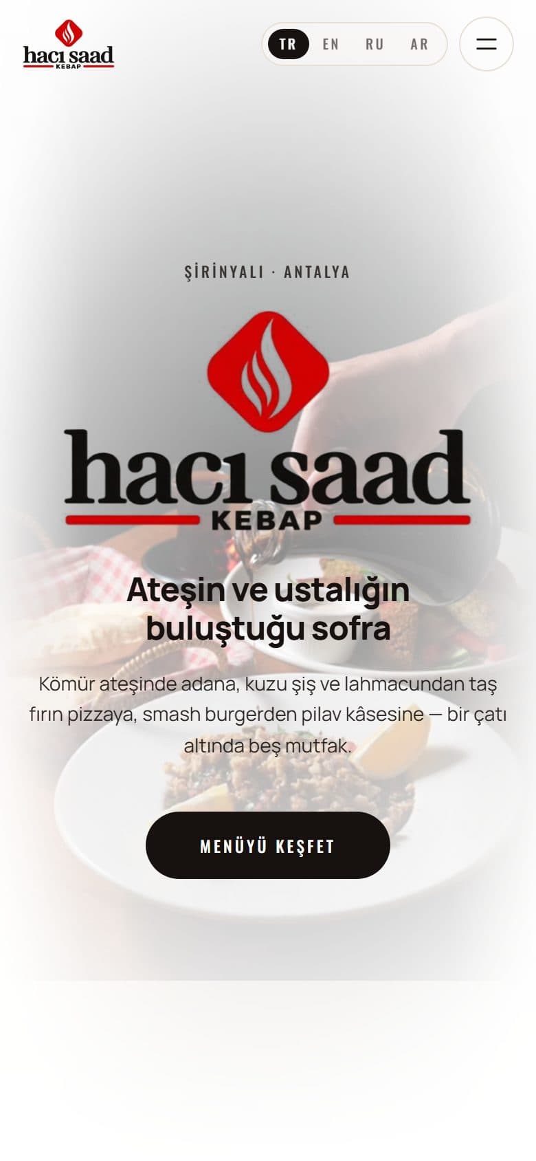 Hacı Saad Kebap sitesi, mobil